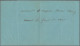 French Indochine: 1895 Telegram Form (blue) Dated '8th Mars 1895' Addressed To K - Covers & Documents