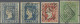 India: 1854 Lithographed ½a. Blue (two Singles) And 1a. Red Plus 2a. Green, All - 1854 East India Company Administration