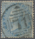 India: 1865/1883 Six Used Queen Victoria Stamps Showing Variety "WATERMARK INVER - 1882-1901 Empire
