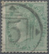India: 1865/1883 Six Used Queen Victoria Stamps Showing Variety "WATERMARK INVER - 1882-1901 Empire