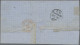 India  - Used Abroad - Malaya (Straits Settlement): 1866 Folded Cover Via Singap - Other & Unclassified