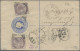 India - Postal Stationery: 1890 Postal Stationery Registered Envelope 2a. Blue U - Zonder Classificatie