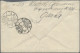 Camp Mail Tsingtau: Osaka, 1914 (1 December, Quite Early Usage): Vermilion Doubl - Chine (bureaux)