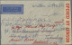 Kuwait: 1942 Airmail Envelope Used From Kuwait To Bombay And Re-directed To Cali - Kuwait