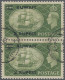 Kuwait: 1955 'HMS Victory' 2r. On 2s.6d. Green Vertical Pair With Overprint In T - Kuwait