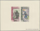 Delcampe - Laos: 1962 'Vientiane Stamp Exhibition' Souvenir Sheets Perf And Imperf (= 4 S/s - Laos