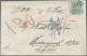 Malayan States - Straits Settlement: 1870, 24c. Blue-green (faults) With Wing Ma - Straits Settlements