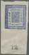 Nepal: 1881 1a. Dull Blue On European Paper, Bottom Left Corner Stamp (Pos. 57) - Nepal