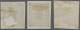 Nepal: 1881 Complete Set Of Three On European Paper, Imperf, Unused Without Gum - Nepal