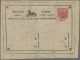 Nepal - Postal Stationery: 1920 (c.) The Last "Horse" Postal Stationery Card ½a. - Népal