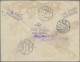 Dutch India - Postal Stationery: 1912, Envelope 12 1/2 C. On 25 C. Uprated "Buit - Netherlands Indies