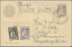 Portugese India - Postal Stationery: 1895, Group Of Five Stationery Cards Used, - Portugees-Indië