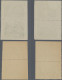 Tuva: 1943 Set Of Six Unused/mint PAIRS Including 25k. Black, 25k. Greyish Blue, - Tuva