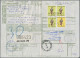 United Arab Emirates: 1992 Two Registered Parcel Post Cards To Palermo, Italy Wi - Emirati Arabi Uniti
