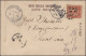 China: 1900/1947 (approx.), Group Of 34 Covers And Cards In Album, Including Ite - 1912-1949 Republiek