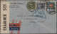 China: 1940/1949, Group Of 7 Covers Inc. Air Mail And Censorship Of Republic (5) - Storia Postale