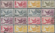 Japan: 1929/1961, Stock Of Airmail Stamps, Lake Ashi To Great Buddha, Majority U - Andere & Zonder Classificatie