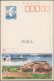 Japan - Postal Stationary: 1981/1995, Postcards Ovpt. "mihon" (specimen): Echo S - Cartoline Postali