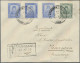 Malayan States - Trengganu: 1913 Eight Registered Covers To Pharmacist Rieder In - Trengganu