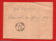 (RECTO / VERSO) ENVELOPPE MILITAIRE AVEC CACHET COMPAGNIE DE P.G.R.L. N° 265 - LE COMMANDANT DE Cie EN 1919 - DOC - Covers & Documents