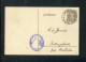 "WUERTTEMBERG" 1911, Dienstpostkarte (Druckdatum "10") Mit K1-Topabschlag "LANGENBUERG" (R1242) - Ganzsachen