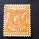 BRITISH EAST AFRICA   SG 71  4½ Annas Orange Yellow MH* - África Oriental Británica