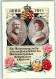 39424707 - Zur Erinnerung An Die Silberne Hocchzeit Des Koenigspaares Nelken Sign.P.Schnorr - Familles Royales