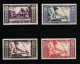 Série  De 4 Timbres Neuf* Laos Poste Aérienne 1951 N° YT PA1 à PA4 - Laos
