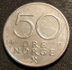 NORVEGE - NORWAY - 50 ORE 1980 - Olav V - KM 418 - ( øre ) - Norvège