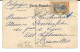 !!! CONGO, CPA DE 1907, DÉPART DE LÉOPOLDVILLE POUR BRUXELLES, BELGIQUE, CACHET DE DÉPART ET D'ARRIVÉE B.   " - Brieven En Documenten