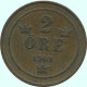2 ORE 1902 SWEDEN Coin #AC916.2.U.A - Suède