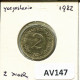 2 DINARA 1982 YUGOSLAVIA Moneda #AV147.E.A - Joegoslavië