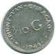 1/10 GULDEN 1944 CURACAO Netherlands SILVER Colonial Coin #NL11750.3.U.A - Curacao