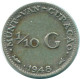 1/10 GULDEN 1948 CURACAO Netherlands SILVER Colonial Coin #NL11990.3.U.A - Curacao