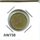 10 AGOROT 1975 ISRAEL Moneda #AW738.E.A - Israel
