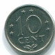 10 CENTS 1971 ANTILLAS NEERLANDESAS Nickel Colonial Moneda #S13486.E.A - Antilles Néerlandaises