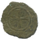 CRUSADER CROSS Authentic Original MEDIEVAL EUROPEAN Coin 0.5g/16mm #AC360.8.D.A - Other - Europe
