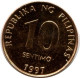 10 CENTIMO 1997 PHILIPPINES UNC Coin #M10116.U.A - Philippines
