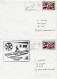 France Lot 10 Enveloppes Porte Avions Foch R99 Trident Zone De La Ligue Eolo MYRRHE Flamme Aircraft Carrier - Seepost