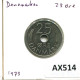 25 ORE 1975 DENMARK Coin Margrethe II #AX514.U.A - Dinamarca