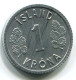1 KRONA 1980 ICELAND UNC Coin #W10850.U.A - Island