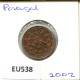 5 EURO CENTS 2002 PORTUGAL Moneda #EU538.E.A - Portugal