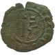 CRUSADER CROSS Authentic Original MEDIEVAL EUROPEAN Coin 0.6g/17mm #AC313.8.D.A - Andere - Europa