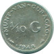 1/10 GULDEN 1948 CURACAO NEERLANDÉS NETHERLANDS PLATA #NL11902.3.E.A - Curacao