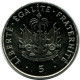 5 CENTIMES 1997 HAITI UNC Coin #M10396.U.A - Haití
