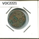 1734 HOLLAND VOC DUIT INDES NÉERLANDAIS NETHERLANDS NEW YORK COLONIAL PENNY #VOC2221.7.F.A - Indes Néerlandaises
