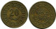 20 MILLIMES 1960 TUNESIEN TUNISIA Islamisch Münze #AP231.D.A - Tunesië