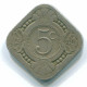 5 CENTS 1948 CURACAO NIEDERLANDE NETHERLANDS Nickel Koloniale Münze #S12389.D.A - Curacao