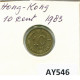 10 CENTS 1983 HONG KONG Moneda #AY546.E.A - Hongkong