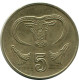 5 CENTS 1994 ZYPERN CYPRUS Münze #AP315.D.A - Cipro